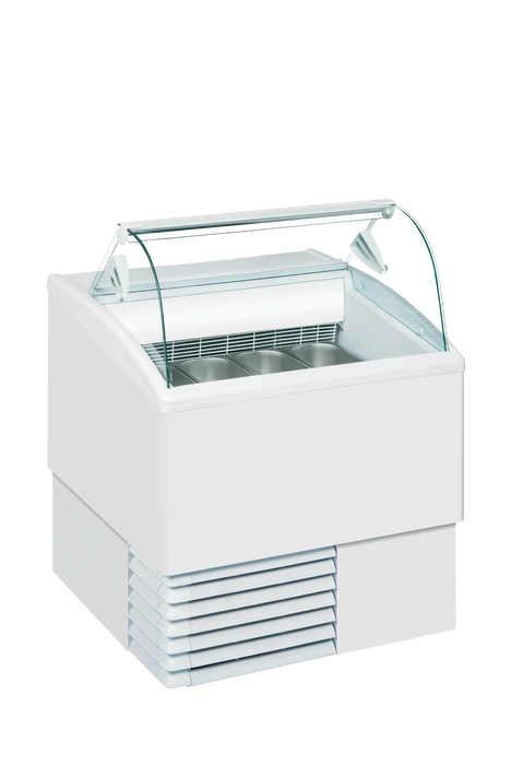 Vitrina de helados capacidad 4 a 7 cubetas ISA Isetta