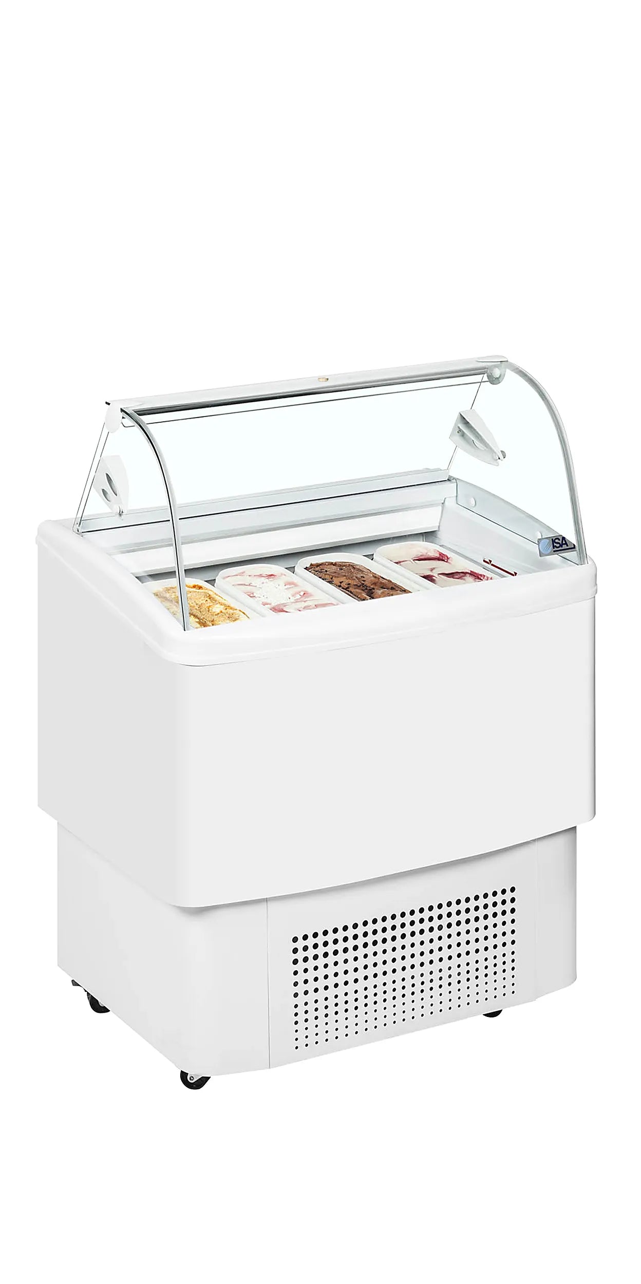 Vitrina de helados frío ventilado 4, 6 y 7 cubetas ISA Fiji