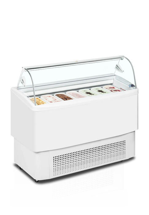 Vitrina de helados frío ventilado 4, 6 y 7 cubetas ISA Fiji