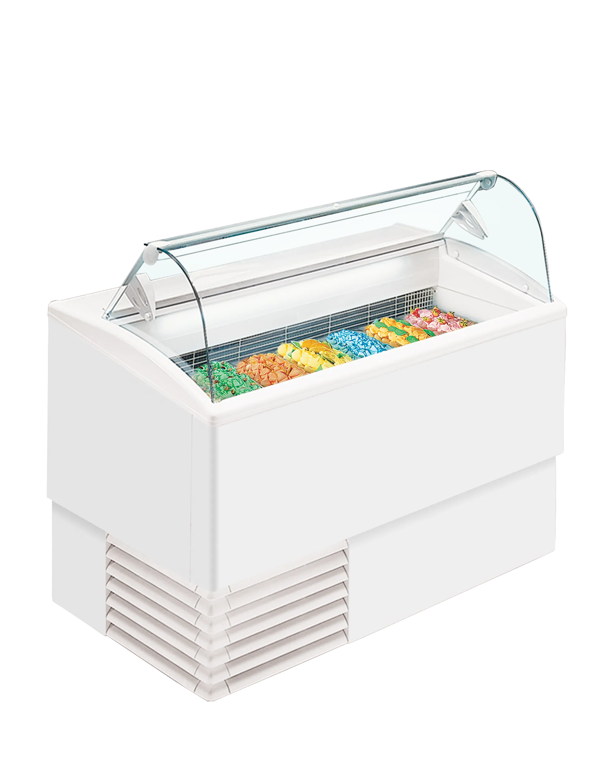 Vitrina de helados capacidad 4 a 7 cubetas ISA Isetta
